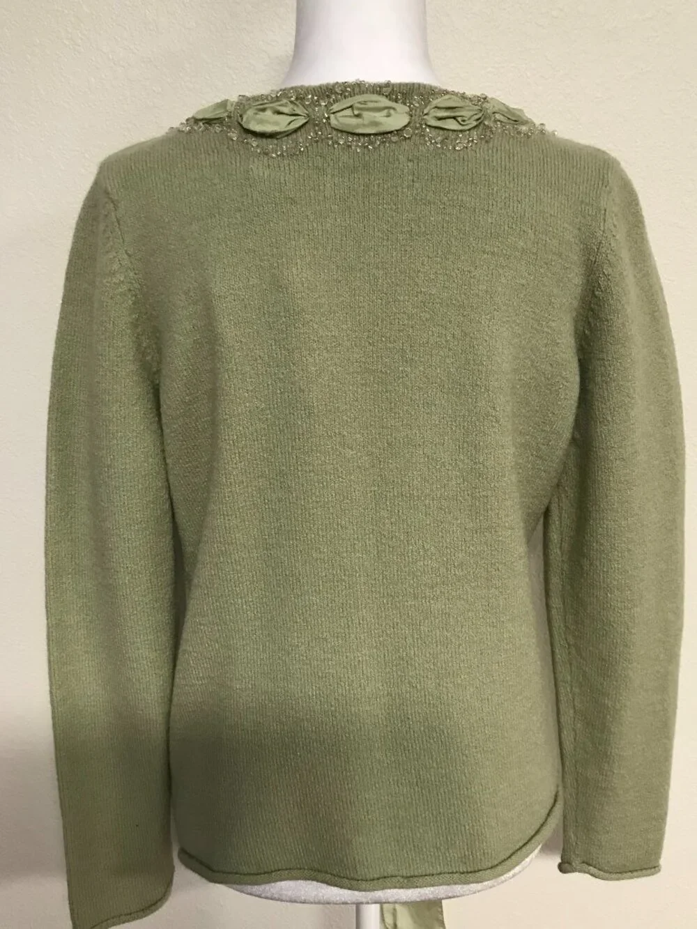 Anthropologie Sleeping on Snow Wool Blend Cardigan Sweater – Size L – NWT
